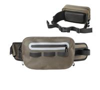 Sac banane de pêche : nylon imperméable, coupe ajustée | Sac de rangement | Rangement divisé, design profilé à faible volume, construction durable, pour les voyages de pêche sur les bancs