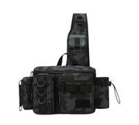 Sac Banane De Pêche,Tackle Storage Bag Sling Bag Porte-Canne Leurres Gear | Sac De Pêche À La Mouche À Bandoulière Résistant À l'eau Léger pour La Pêche À La Chasse