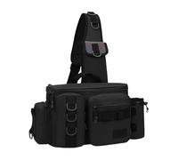 Sac Banane De Pêche,Tackle Storage Bag Sling Bag Porte-Canne Leurres Gear | Sac De Pêche À La Mouche À Bandoulière Résistant À l'eau Léger pour La Pêche À La Chasse