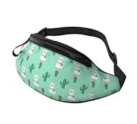 Sac banane de randonnée avec motif lama vert cactus Png Sac banane léger, Noir , Taille unique, Sacs banane