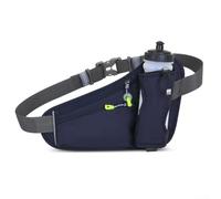 Sac banane de randonnée avec porte-bouteille d'eau et sangle réglable pour un confort tout au long de la journée, Voir image, Deep Blue