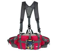 Sac Banane de randonnée imperméable Rose Rouge avec Porte-Bouteille d'eau, Sac de Ceinture Lombaire