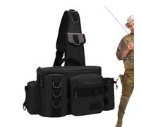 Sac banane | de rangement pour matériel de pêche à la mouche, support de canne, leurres, équipement - croisé résistant à l'eau pour la mouche, léger pour la chasse et, Petit, A, Voir description