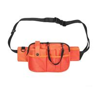 Sac banane de rangement pour outils - Imperméable et spacieux - Avec plusieurs poches pour un confort réglable - Convient pour les professionnels de la santé et les soins infirmiers de voyage (orange)