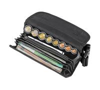 Sac banane de serveur avec trieur de pièces en euros à 8 tubes, sac ceinture à rabat et ceinture réglable pour chauffeurs de bus/livreurs/taxi, professionnels du transport, restauration et commerciaux