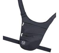Sac banane de sport antivol, petit sac à bandoulière, avec sangle réglable, ceinture invisible pour voyage, sac à bandoulière, ceinture invisible antivol pour le quotidien, noir, Beauté de masse