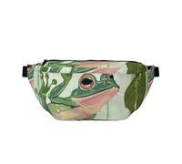 Sac banane de sport avec drapeau canadien éléphant - Sac banane adapté pour la course à pied, le fitness et les activités de plein air, multicolore, Taille unique, Sac à dos de