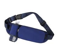 Sac banane de sport en polyamide permanent avec porte-bouteille et compartiments pour le transport organisé étanche Fitness Waist Pack, Couleur bleue., Taille unique