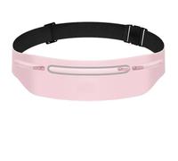 Sac banane de sport fin et doux pour la peau, trois compartiments, grande capacité, support universel pour téléphone portable, ceinture réglable, bandes réfléchissantes pour la marche, le cyclisme, le