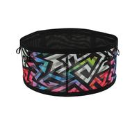 Sac banane de sport multifonction pour fitness, jogging, cyclisme, sport, Arc-en-ciel XXL