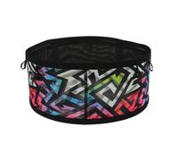 Sac banane de sport multifonction pour jogging, cyclisme, sport, fitness, Arc-en-ciel XXL, as described