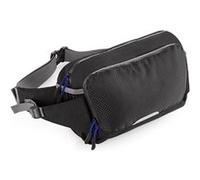 Sac banane de sport - porte bouteilles - QX515 - noir Noir G