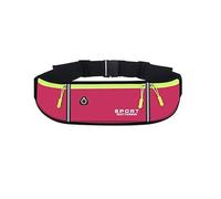 Sac banane de sport pour homme et femme - Sac banane de sport pour téléphone portable - Pour la gym, la course à pied, le cyclisme, A-rose rouge., Taille unique