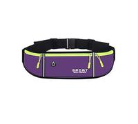 Sac banane de sport pour homme et femme - Sac banane de sport pour téléphone portable - Pour la gym, la course à pied, le cyclisme, a-violet, Taille unique