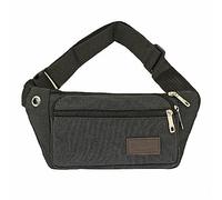 Sac banane de sport, Warcit Funny, sac de voyage en toile pour le corps, paquet amusant, Warsit Funny Pack, sac de téléphone multi-chocs pour femmes et hommes, jogging, voyage, marche, course, Noir