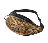 Sac banane de style africain avec imprimé patchwork pour randonnée, cyclisme, course à pied et activités de plein air
