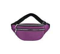 Sac banane de transport d'extérieur multifonction universel pour femme et homme - Couleur unie - Violet, violet, Fidèle à la description, comme description