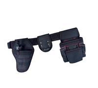 Sac banane de travail léger en tissu 600D avec doublure imperméable à plusieurs compartiments pour l'organisation des outils sur le chantier d'emploi, organisateur d'outils portable