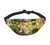 Sac banane de voyage Cat in the Garden, adapté pour le sport, la course, le cyclisme, les voyages, la pêche