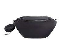 Sac banane de voyage confortable pour homme avec compartiments spacieux, sac à bandoulière pour les amateurs, Noir