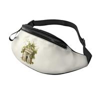Sac banane de voyage léger avec branche d'olivier romaine et imprimé grec, unisexe, pour randonnée, cyclisme, course à pied, usage quotidien