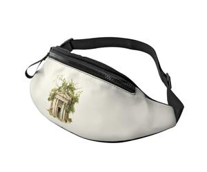 Sac banane de voyage léger avec branche d'olivier romaine et imprimé grec, unisexe, pour randonnée, cyclisme, course à pied, usage quotidien