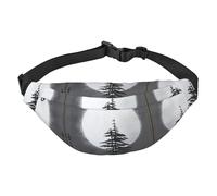 Sac banane de voyage Moon Pine Tree, adapté pour le sport, la course, le cyclisme, les voyages, la pêche