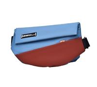 Sac banane de voyage pour homme et adolescent - Ceinture d'épaule réglable en tissu Oxford, Bleu/rouge, Beauté de masse