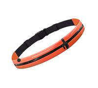 Sac banane de voyage, randonnée, design fin, deux compartiments, résistant à l'eau, sac de gym, course à pied, fonction réfléchissante, sac banane léger en nylon, D, Taille unique