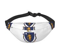 Sac banane de voyage tendance avec drapeau de l'État du Massachusetts, adapté pour le sport, la course, le cyclisme, les voyages, la pêche, grand sac banane pour garçons