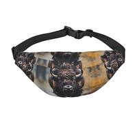 Sac banane de voyage tendance en forme de bison d'Amérique du Nord, adapté pour le sport, la course, le cyclisme, les voyages, la pêche, grand sac banane pour garçons