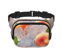 Sac banane de voyage unisexe avec motif de glaçons Peach Ice Cubes