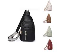 Sac Banane Décontracté À Fermeture Éclair pour Femme, Sac À Bandoulière pour Femme, Sac À Main À Bandoulière, Sac À Bandoulière De Voyage (Noir)