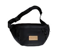 Sac banane décontracté pour femme, sac à bandoulière assorti avec sangle réglable, ceinture pour homme pour le sport et les voyages, Noir BK., M, Western