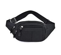 Sac banane décontracté pour homme - Pour le sport, les voyages, les activités en plein air - Sac à dos classique (noir), Noir , 28*14*10 cm