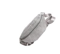 Sac banane décoré de strass pour femme - Élégant sac banane réglable avec poche pour téléphone portable - Sac à bandoulière décontracté - Pour un usage quotidien, Argenté., Beauté de masse