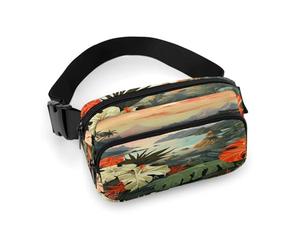 Sac banane d'été hawaïen léger avec sangle réglable pour course à pied voyage