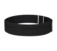 Sac banane d'exercice fin pour la course à pied - Ceinture réglable étanche avec bandes réfléchissantes pour la course à pied - Pour homme et femme - Étanche, Couleur : noir., L