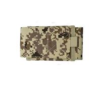 Sac banane d'extérieur en nylon avec camouflage et couvercle rotatif pour smartphones de 17,8 cm pour randonnée, camping, étui de téléphone en nylon rigide pour activités de plein air, Camouflage B.