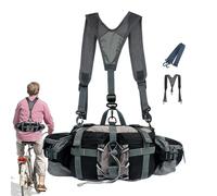Sac Banane d'extérieur étanche, Sac Banane avec Porte-Bouteille d'eau | Sac Banane réglable avec Porte-Bouteille de Sport | Sac Banane de randonnée avec 2 Porte-Bouteilles de Sport pour la Course, Le