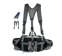 Sac banane d'extérieur imperméable, sac banane confortable avec porte-bouteille, sac banane à sangle réglable, sac banane léger de course 11,22x5,12x5,91 pouces pour la randonnée, la course, le joggin