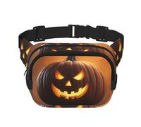 Sac banane d'Halloween fantôme citrouille 1 imprimé pour homme et femme avec sangle réglable pour voyage, randonnée, cyclisme