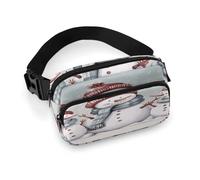 Sac banane d'hiver avec fermeture éclair et sangle réglable pour homme de neige