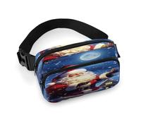 Sac banane d'hiver de Noël pour femme - Imperméable et réglable - Sac banane tendance décontracté pour la course à pied, l'entraînement, la randonnée, les voyages