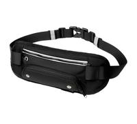 Sac banane d'hydratation pour femme, téléphone portable, portefeuille, clés, cartes et rangement de bouteilles d'eau, Noir/blanc