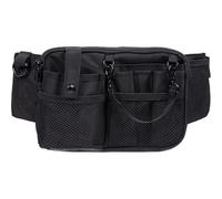 Sac banane d'infirmière à compartiments multiples pour équipement médical, sac de ceinture pour soins infirmiers, poches utilitaires pour femmes, Noir