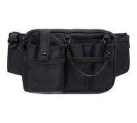 Sac banane d'infirmière pour femme, tissu Oxford imperméable, multi-compartiments, sac de rangement professionnel pour outils, ceinture réglable, Noir