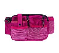 Sac banane d'infirmière pour femme, tissu Oxford imperméable, multi-compartiments, sac de rangement professionnel pour outils, ceinture réglable, Rouge