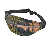 Sac banane divers légumes et fruits pour femme et homme - Sac banane imperméable avec ceinture réglable - Sac à bandoulière décontracté - Sac banane de voyage pour le sport, la course à pied, le