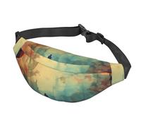 Sac banane divers légumes et fruits pour femme et homme - Sac banane imperméable avec ceinture réglable - Sac à bandoulière décontracté - Sac banane de voyage pour le sport, la course à pied, le